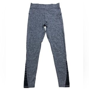 C9 By Champion Heathered Grey And Black Leggings Back Zip Pocket Sz Large